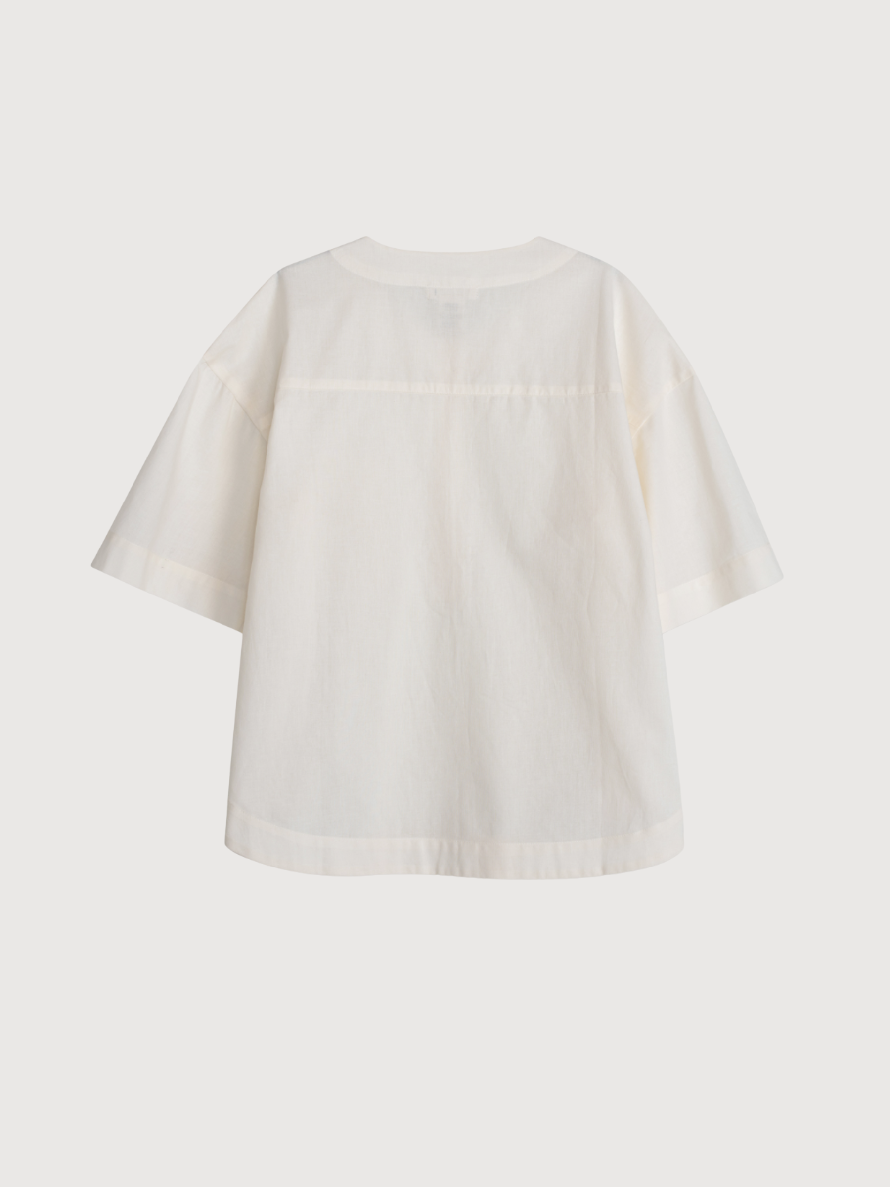 Camicia da donna a maniche corte in taffetà di cotone biologico | SERENDIPITY