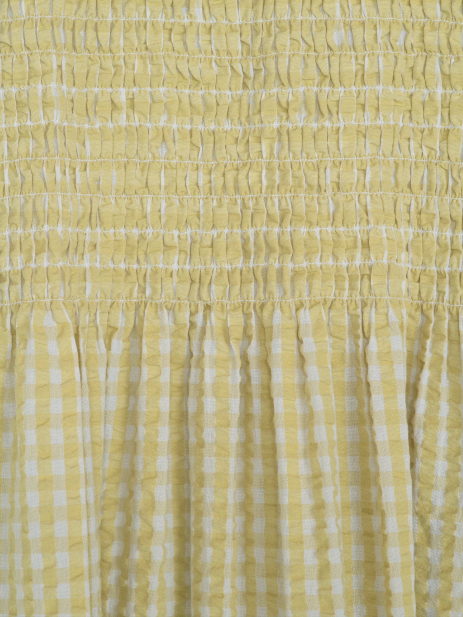 Damen-Hemdkleid mit Zitronenkaromuster aus leichter Bio-Baumwolle | SERENDIPITY
