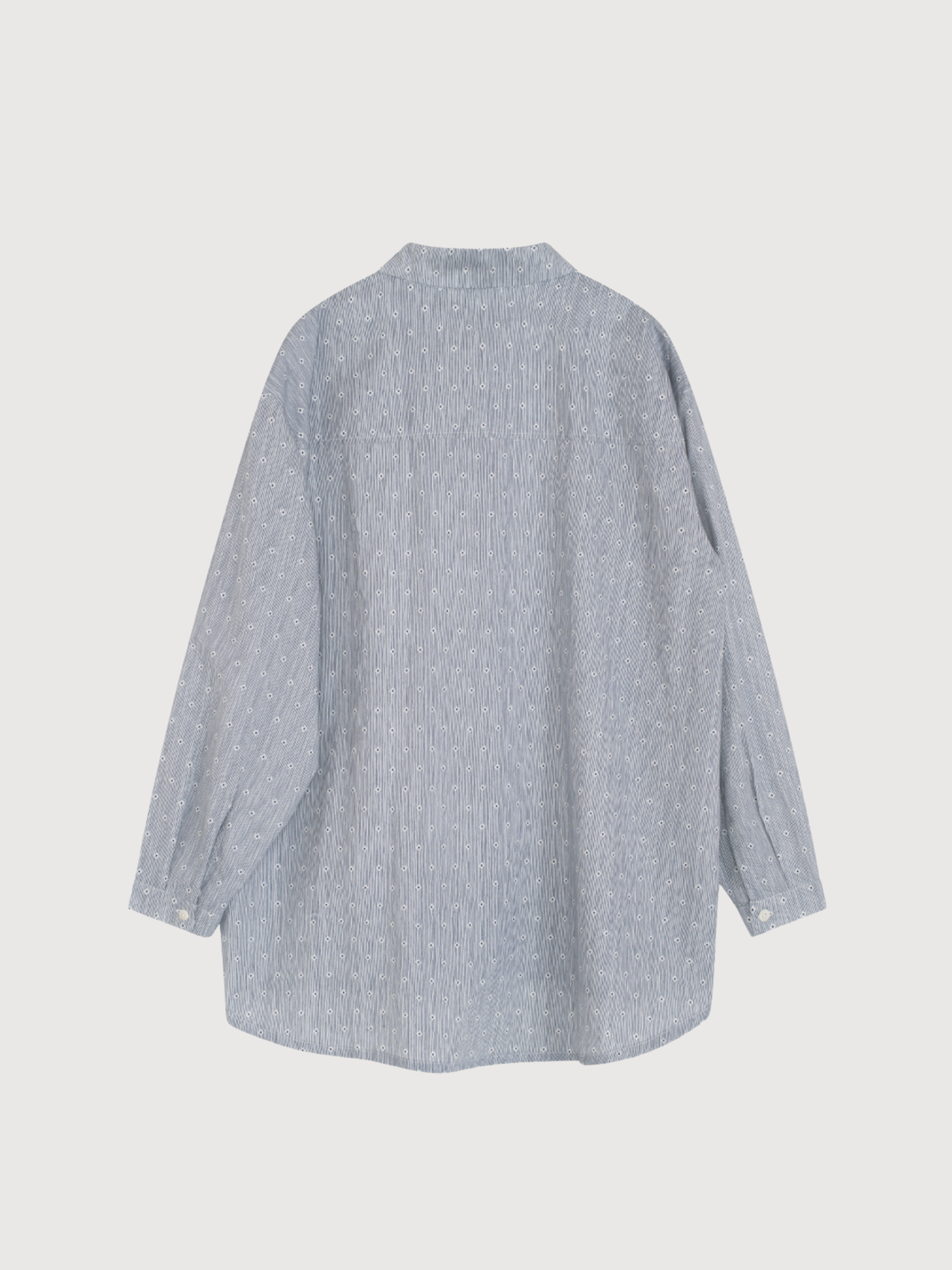 Camicia da donna ampia in cotone biologico color indaco | SERENDIPITY