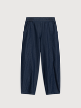 Women's Barrel Pants in Dark Denim   Organic Cotton Denim | SERENDIPITY