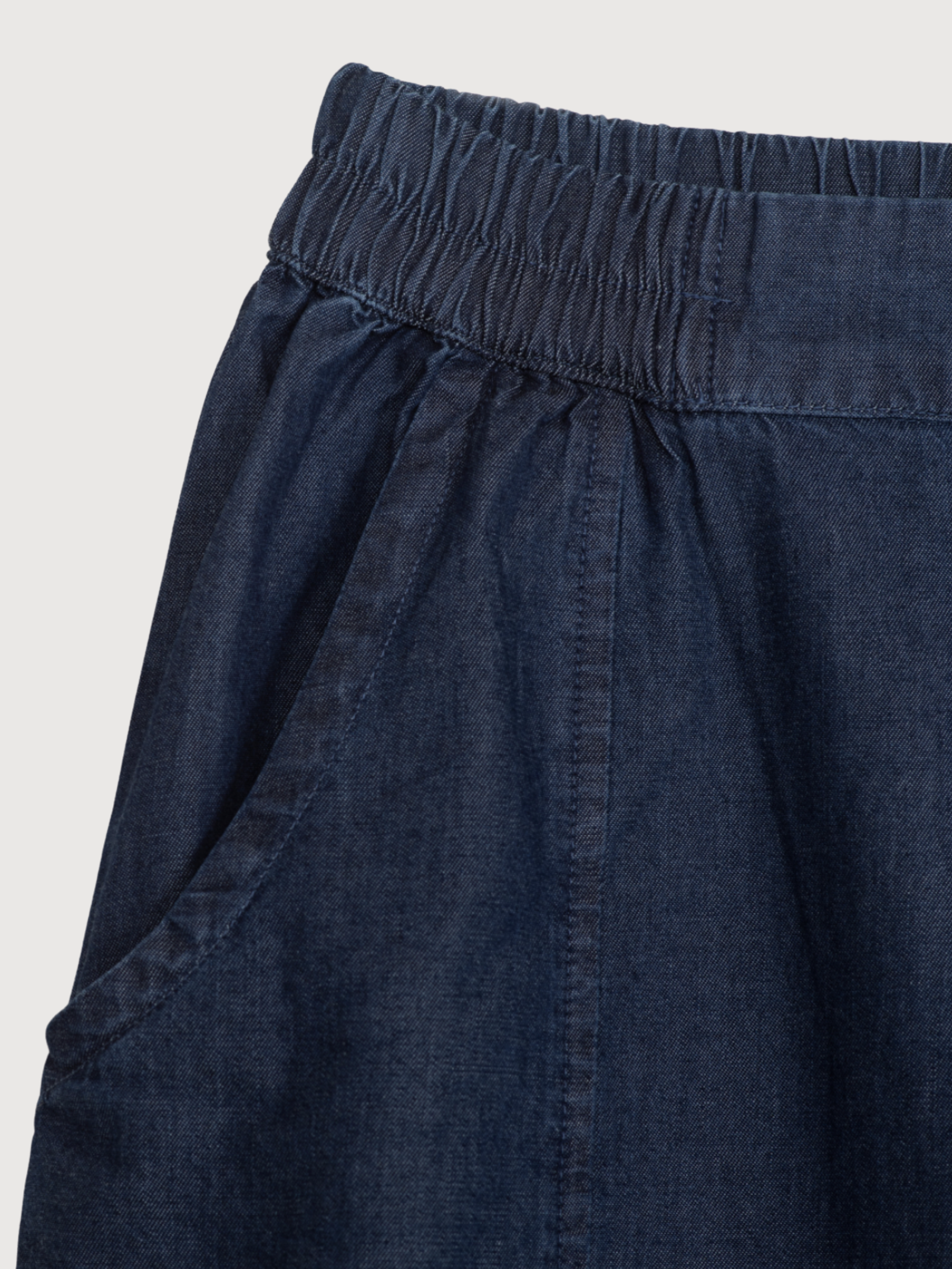 Women's Barrel Pants in Dark Denim   Organic Cotton Denim | SERENDIPITY