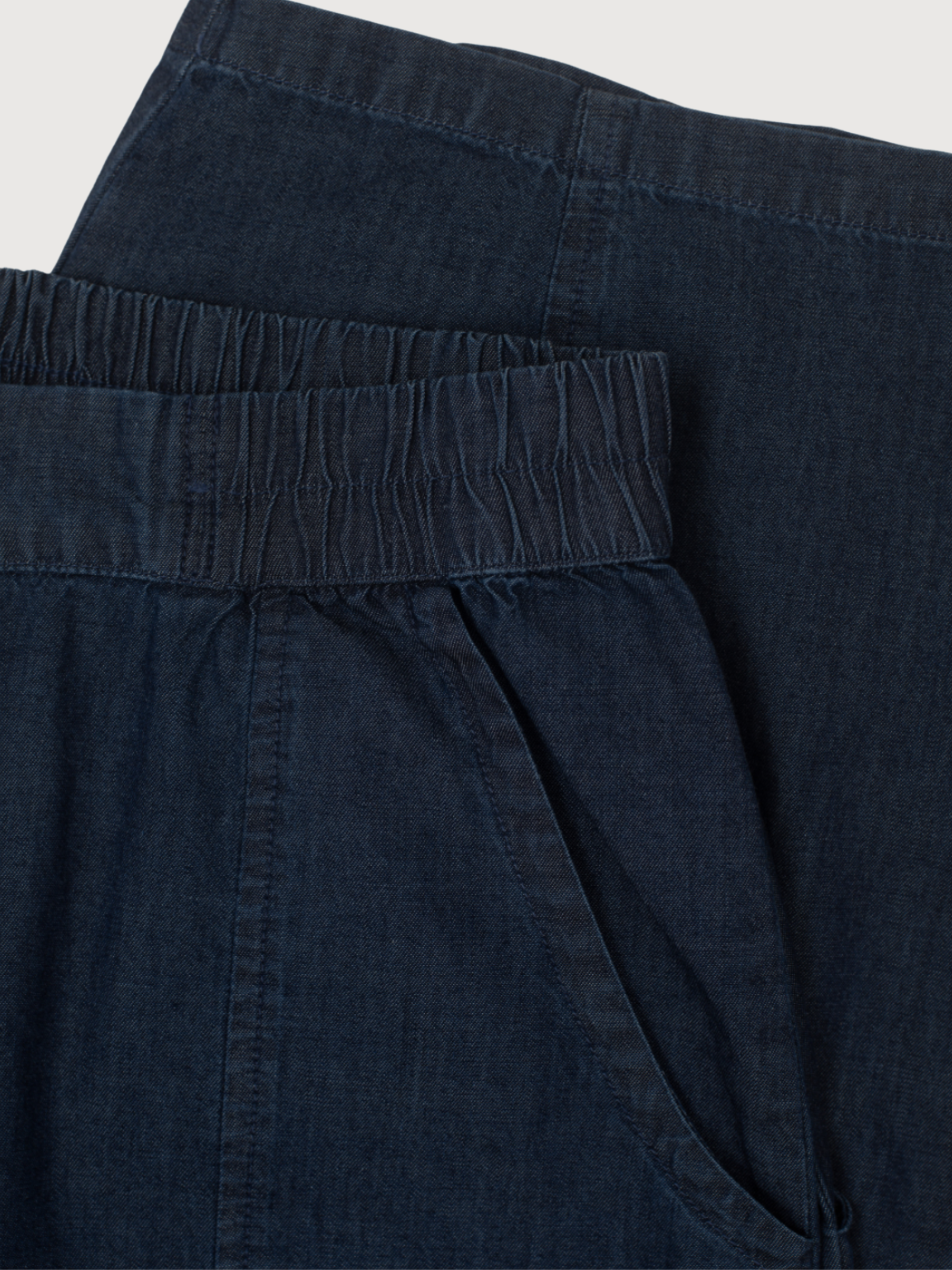 Women's Barrel Pants in Dark Denim   Organic Cotton Denim | SERENDIPITY
