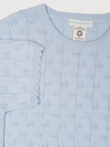 Women's Twig Short Sleeve Top in Air   Organic Cotton Knit | SERENDIPITY