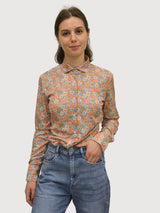 Blumenhemd mit Haifischkragen F0536 | Re-DO-It