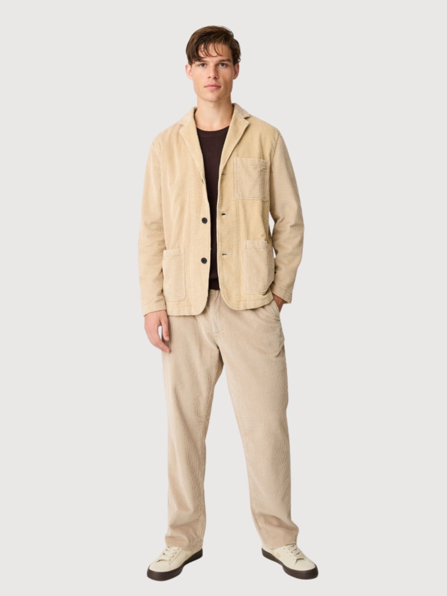 Pants Corduroy Grey Man | Knowledge Cotton Apparel