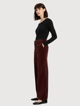 Marlene Corduroy Trousers Bitter Chocolate | Lanius