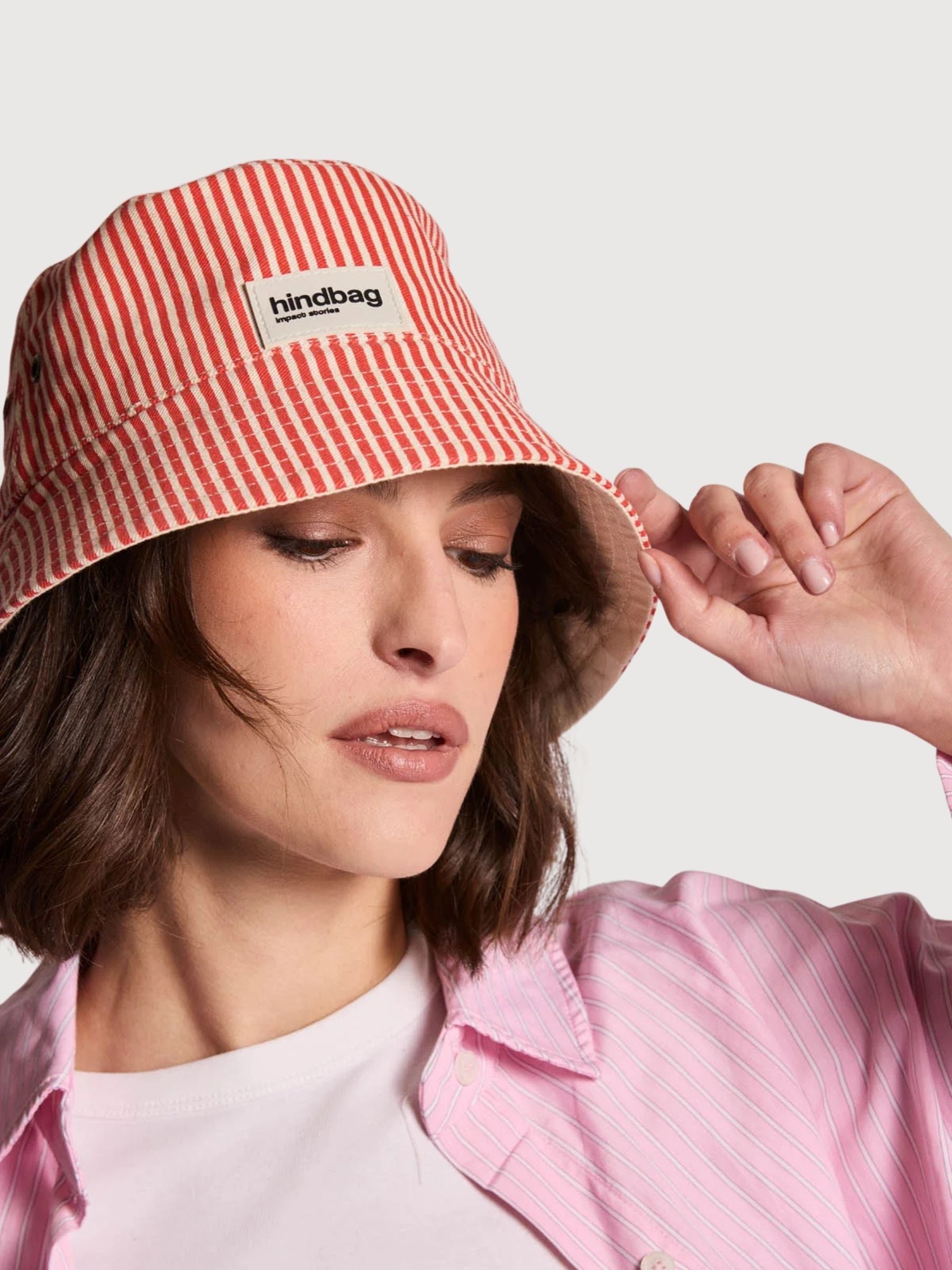 Hat Bob Rayures Rouge | Hindbag