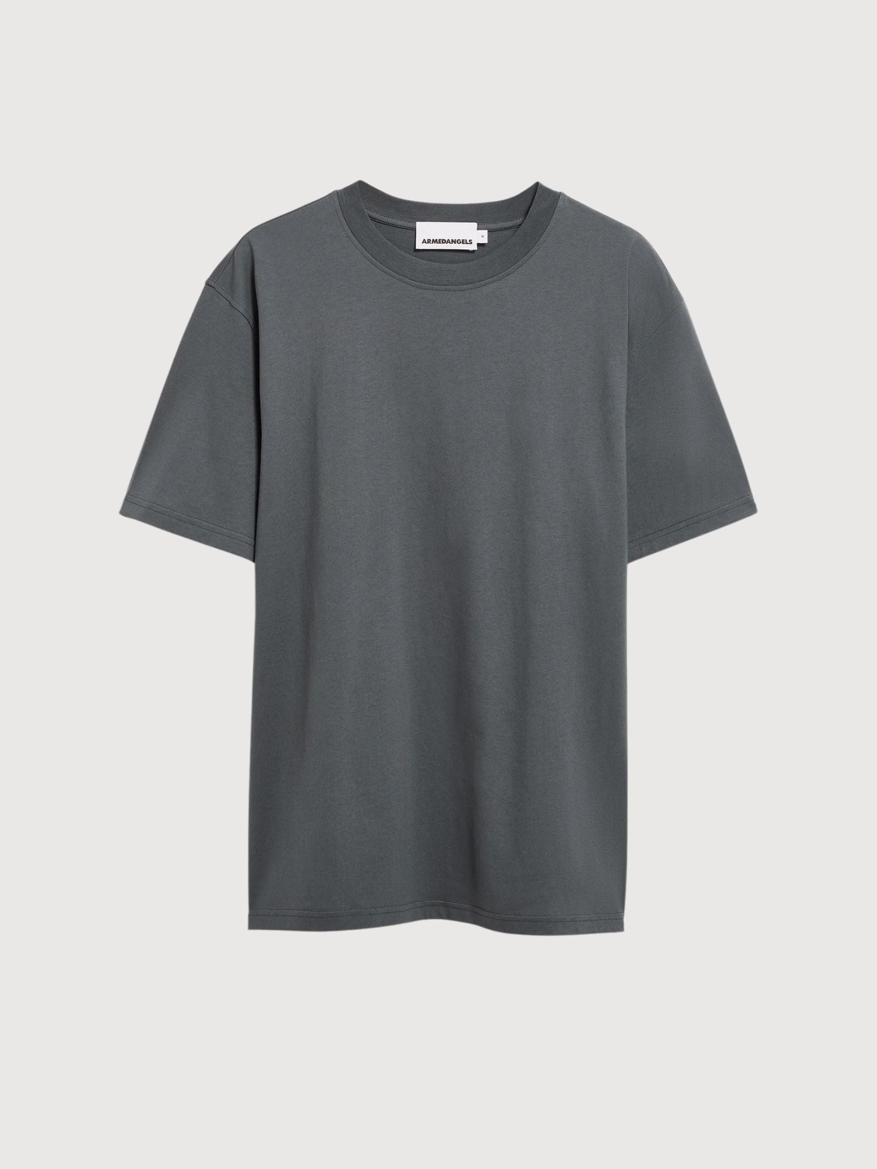 Mid Weight T-Shirt Maarkos Space Steel | Armedangels