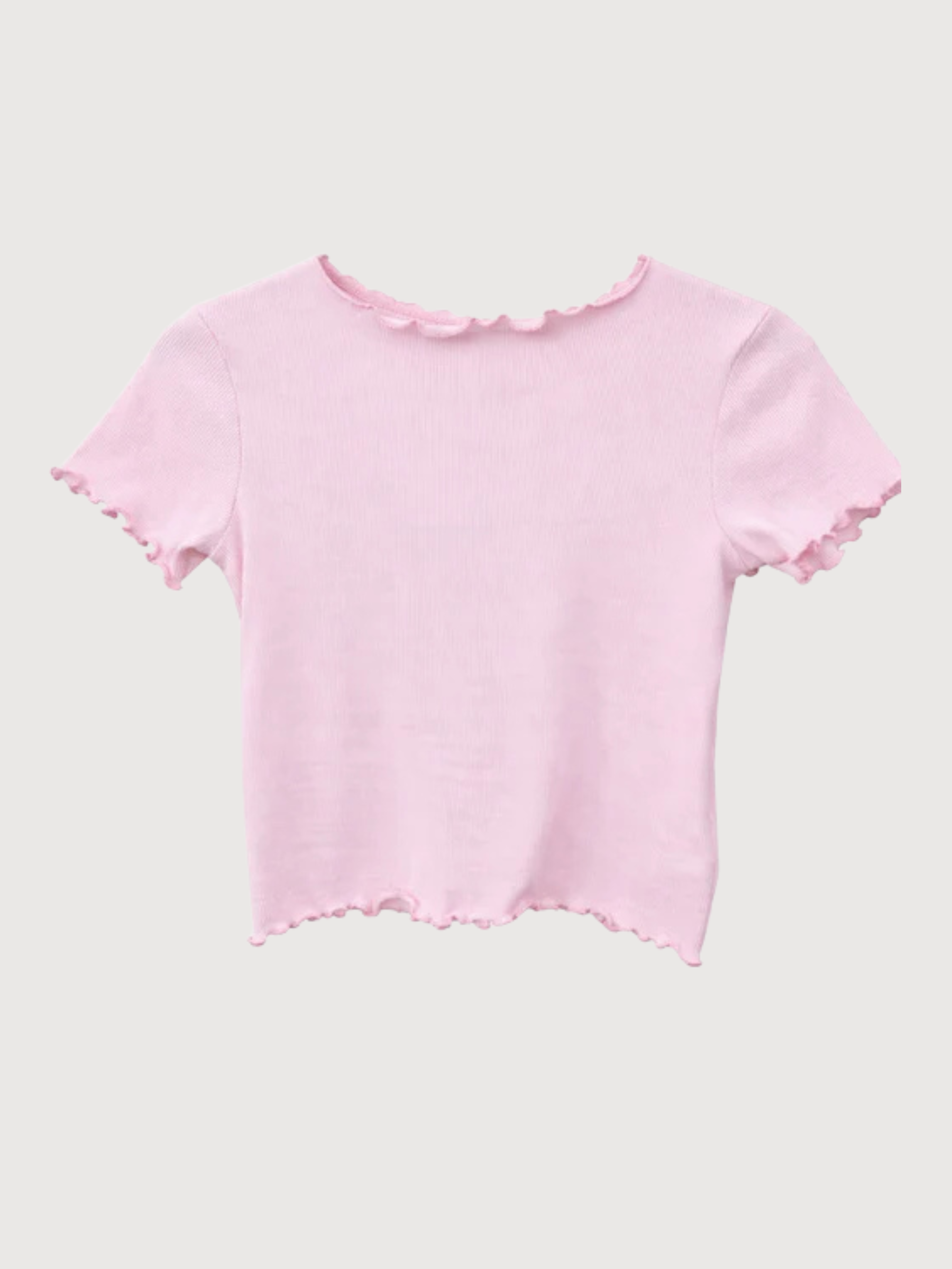 T-Shirt Orlo Babylock Cotone Peonia Rosa | Mazine