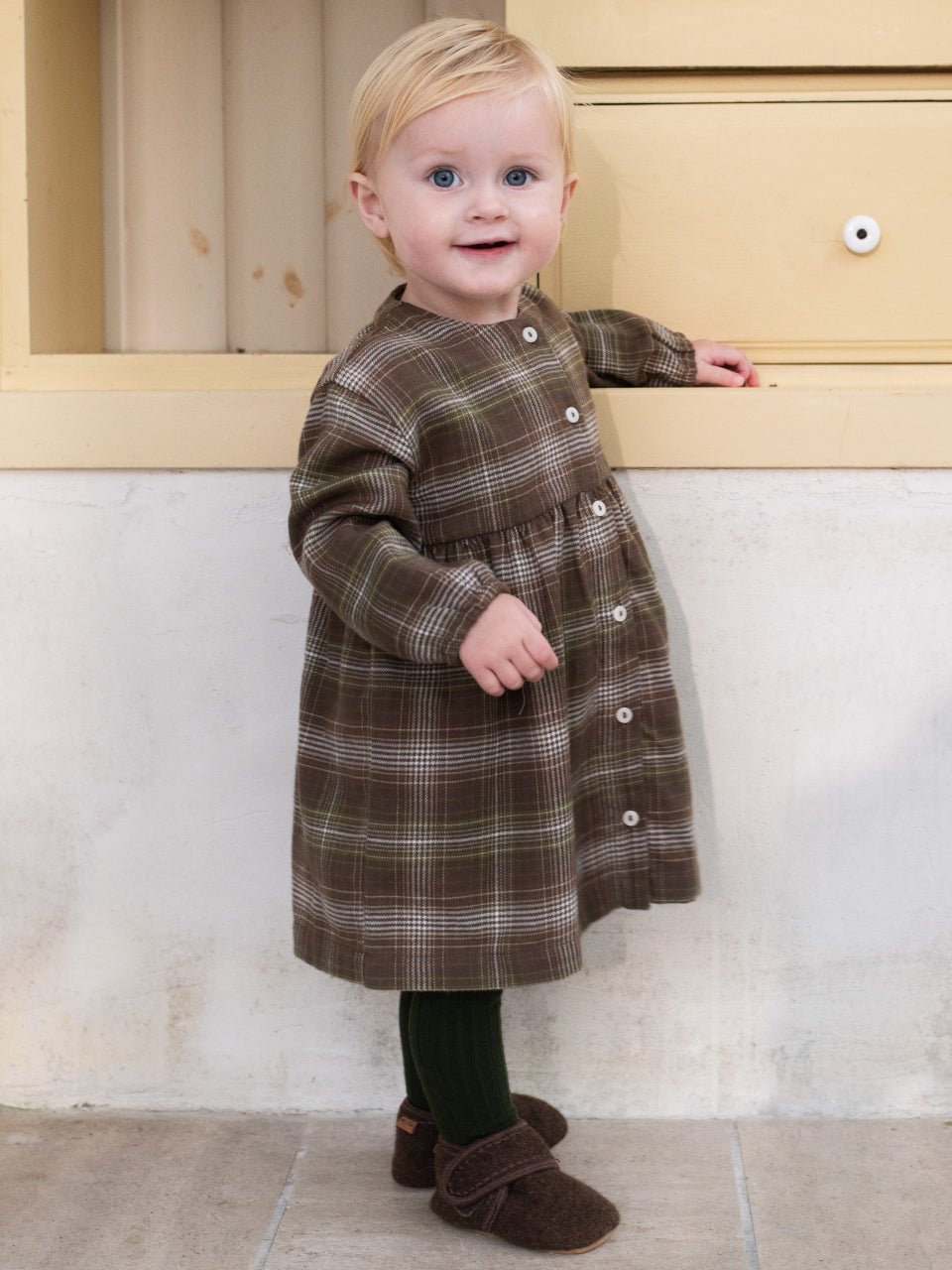 Baby Brushed Dress Trail Checks | SERENDIPITY