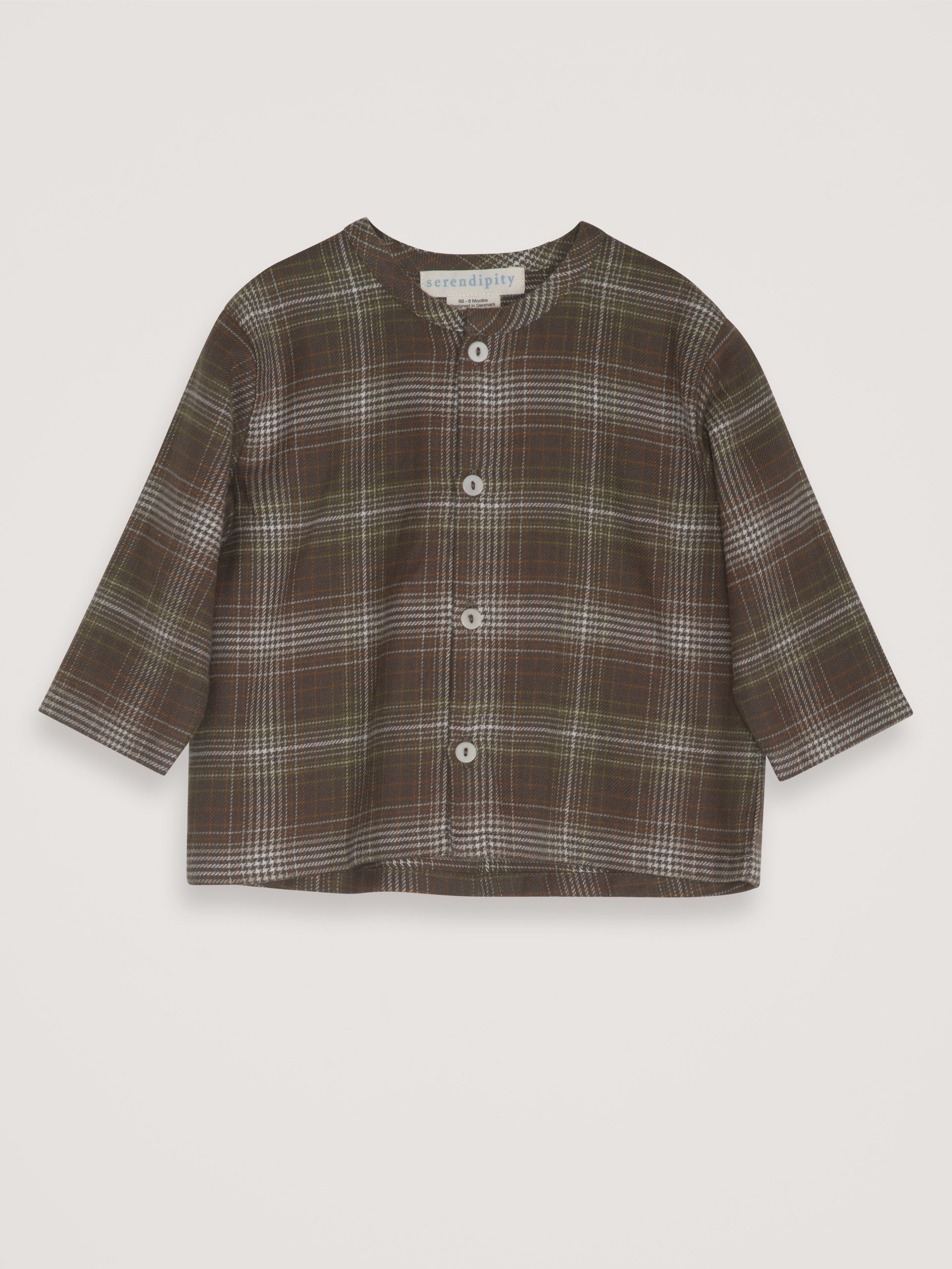 Baby Brushed Shirt Trail Checks | SERENDIPITY