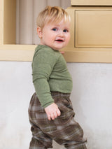 Baby Brushed Pants Trail Checks | SERENDIPITY