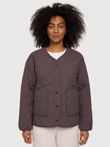 Basic Light Padded Jacket Woman Eggplant