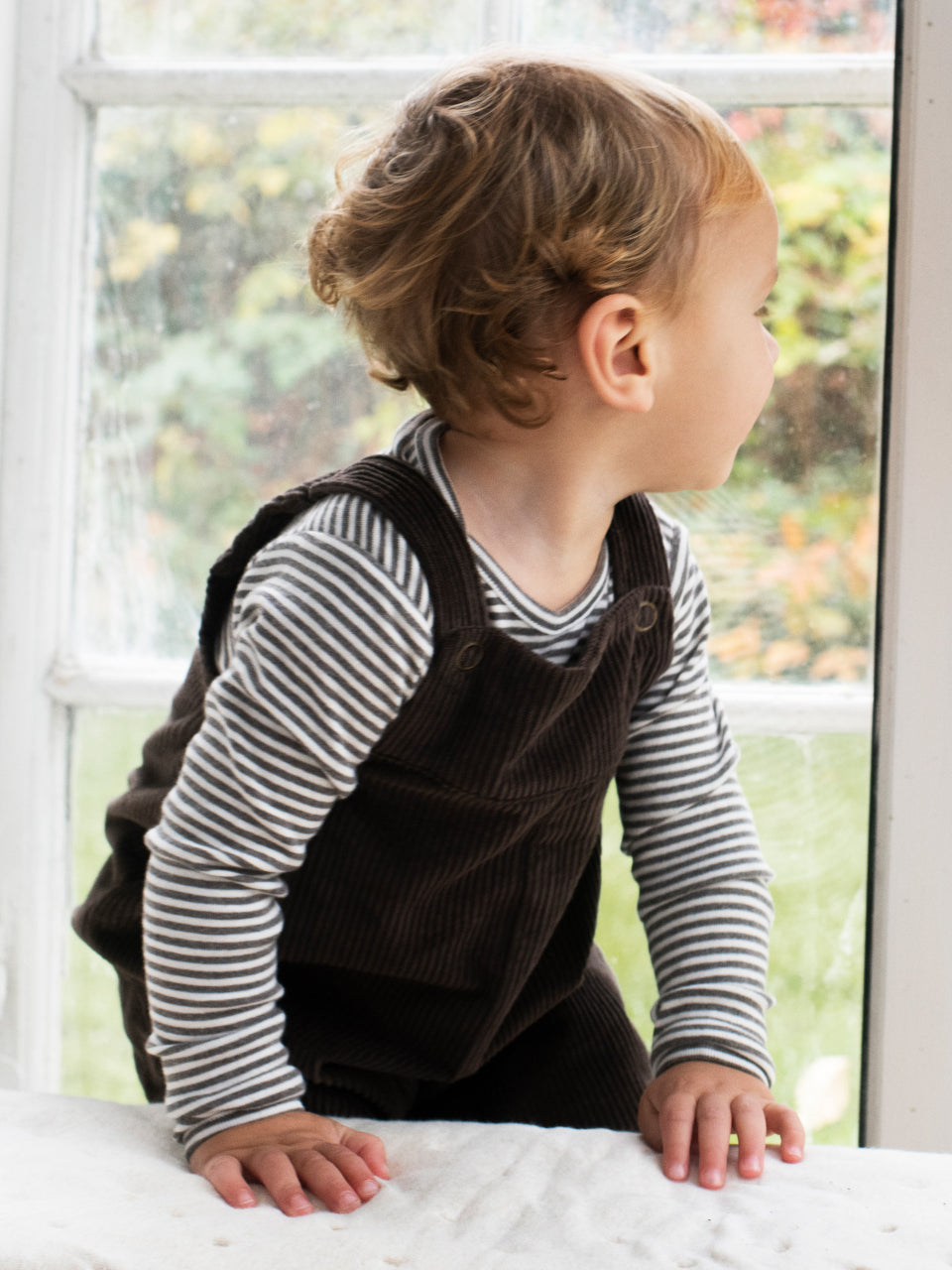 Baby Body Stripe Soil/Offwhite | SERENDIPITY