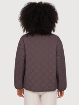 Basic Light Padded Jacket Woman Eggplant