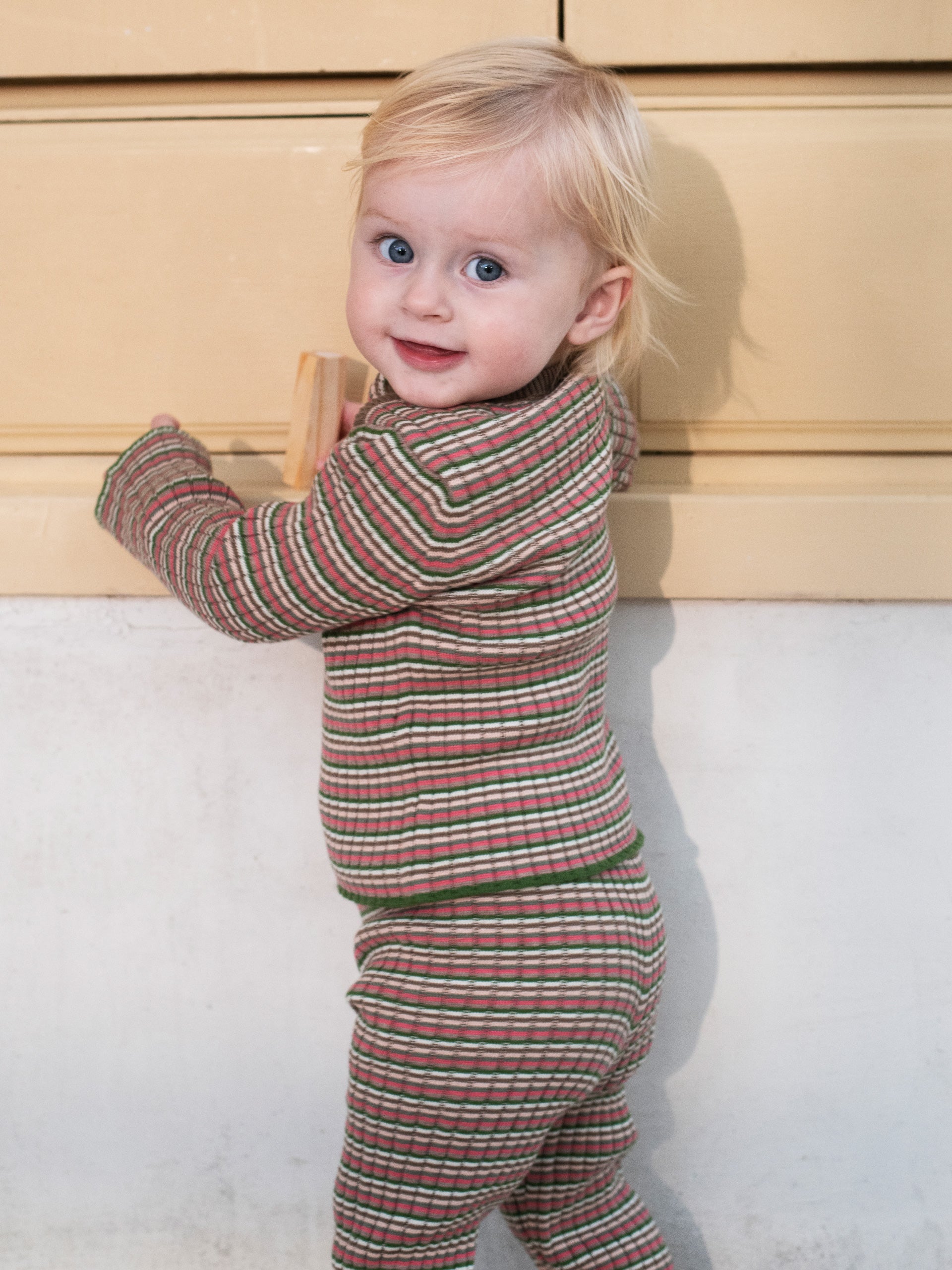 Blusa a coste Baby a righe cervo | SERENDIPITY