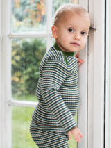 Baby Rib Blouse Myrtle Stripe | SERENDIPITY
