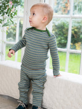 Baby Rib Blouse Myrtle Stripe | SERENDIPITY