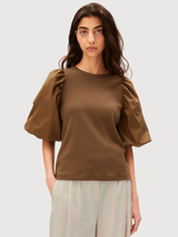 T-Shirt Puffärmel Dried Palm | Armedangels