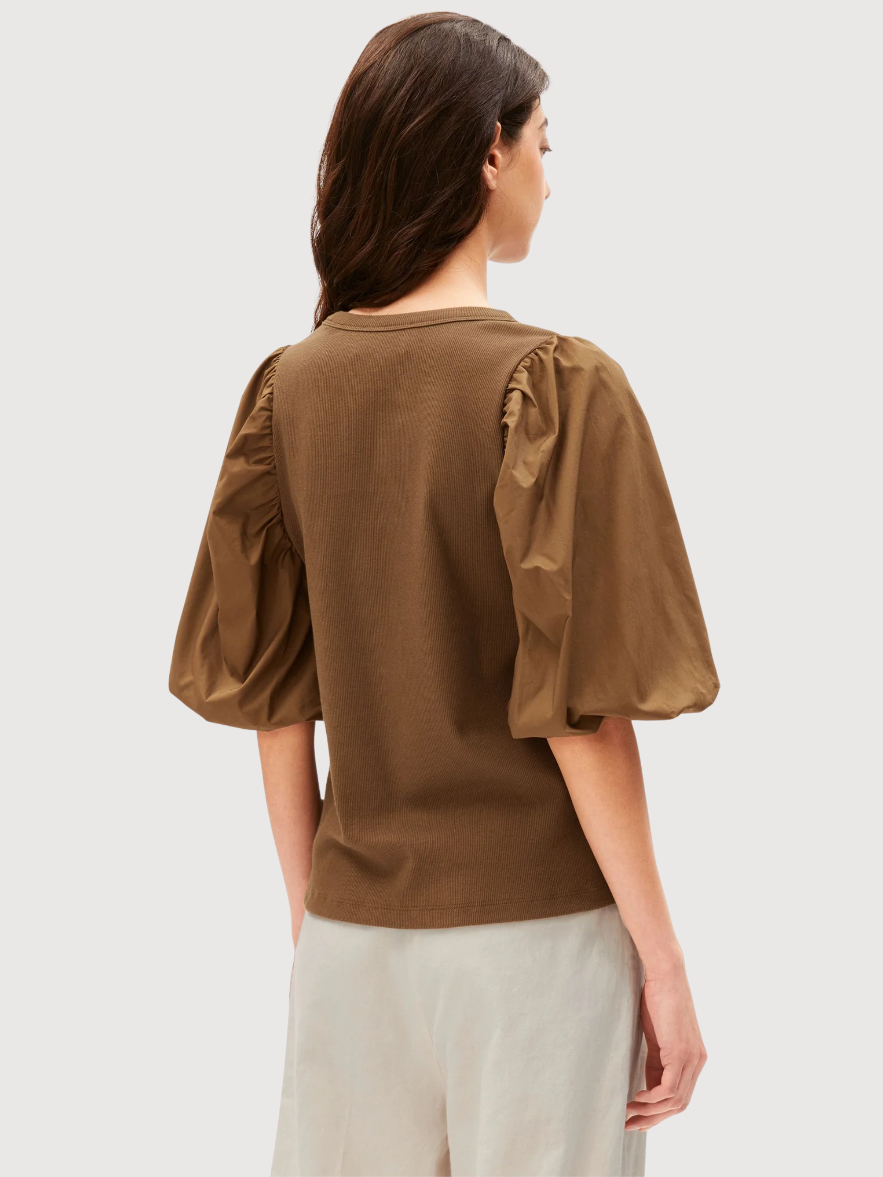 T-Shirt Puffärmel Dried Palm | Armedangels