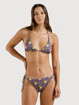 Slip bikini Gopa con conchiglia multicolore | DEDICATED