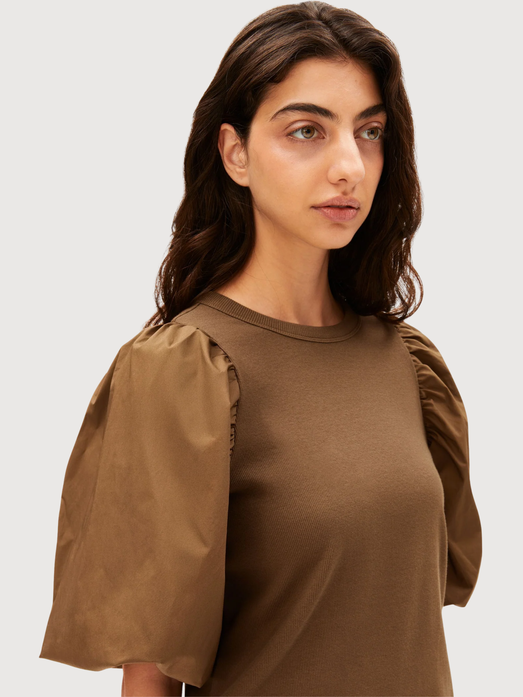 T-Shirt Puffärmel Dried Palm | Armedangels
