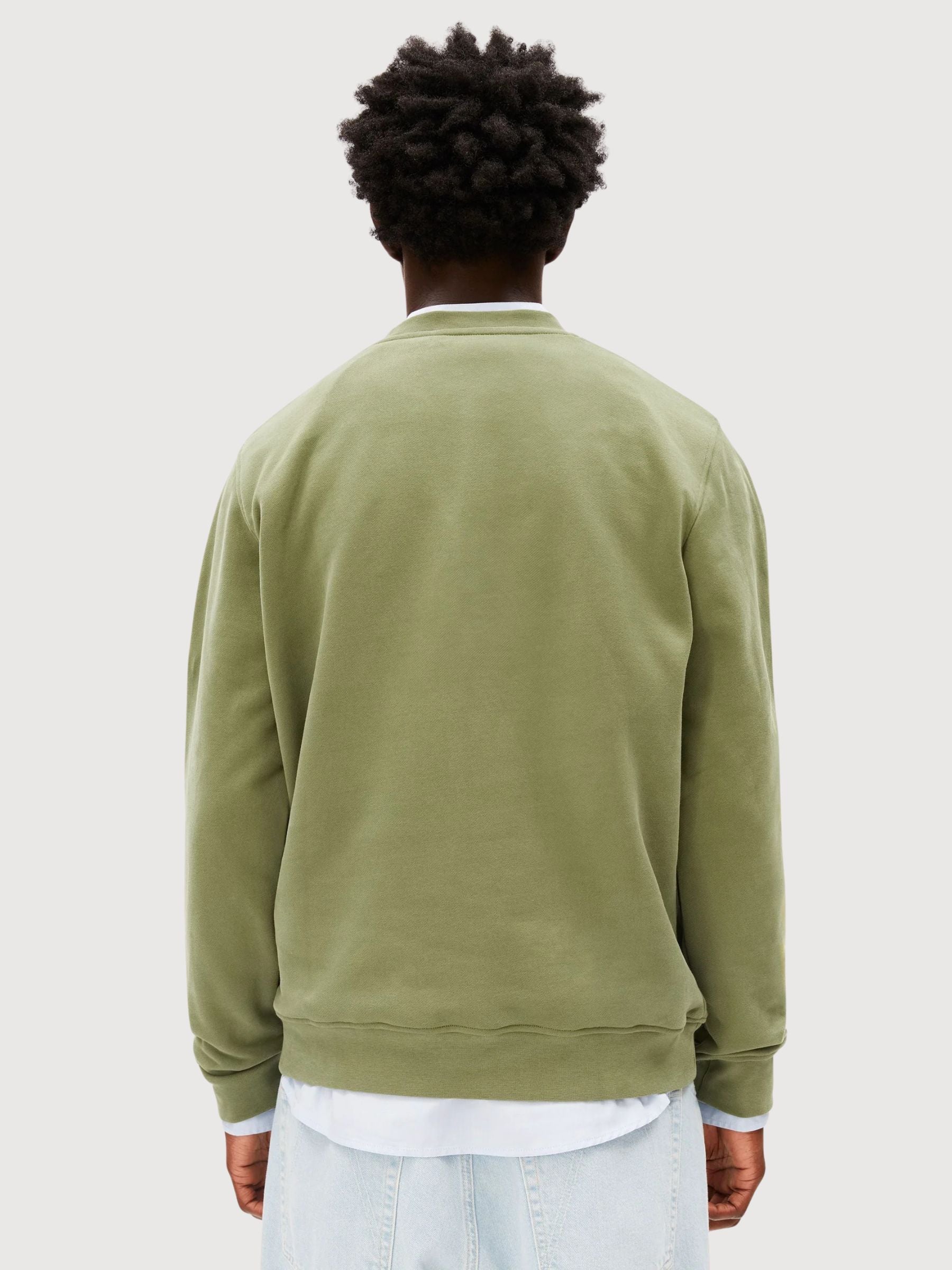Sweatshirt Baaro Loop Fatigue Green | Armedangels