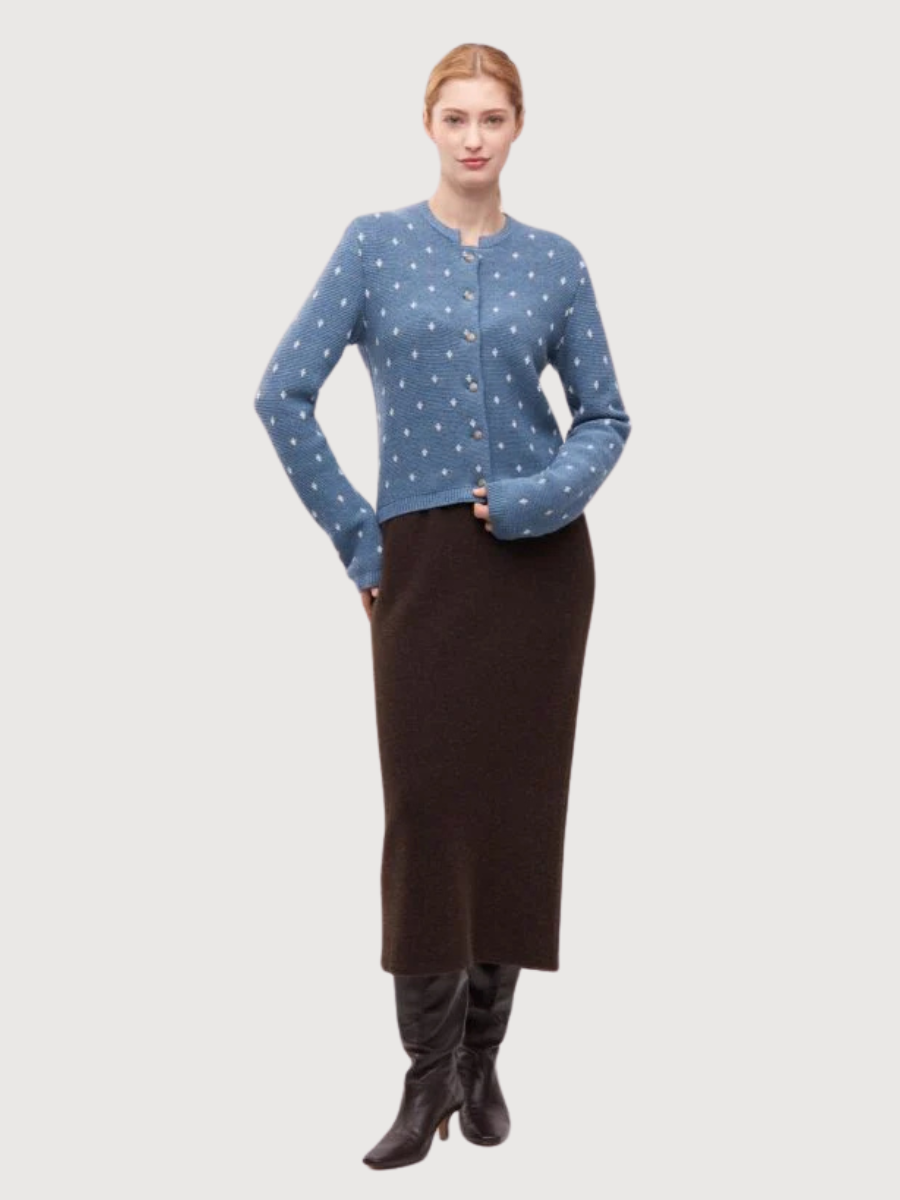 Doreen Blue Damen Strickjacke  | Stapf