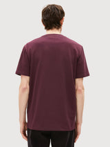 T-Shirt Maarkos Dark Cranberry Organic Cotton | Armedangels