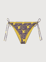 Slip bikini Gopa con conchiglia multicolore | DEDICATED