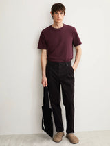 T-Shirt Maarkos Dark Cranberry Organic Cotton | Armedangels