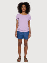 T-Shirt Jersey Knit Orchid Woman Cotton | Mazine
