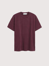 T-Shirt Maarkos Dark Cranberry Organic Cotton | Armedangels