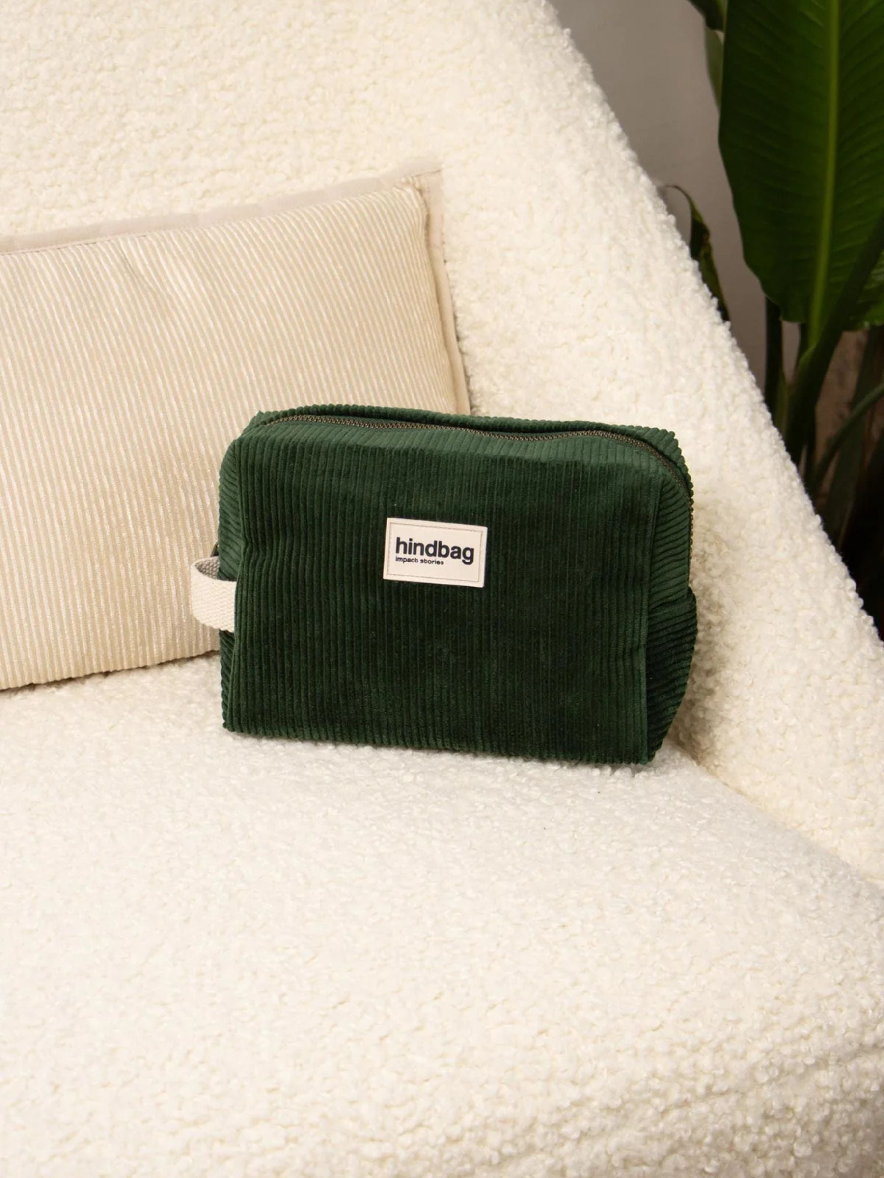 Leon Beautycase Velours Sapin | Hindbag