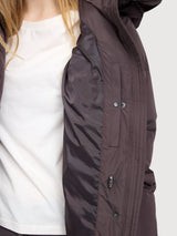 Cappotto Waves Quilt Viola Scuro Donna | Mazine