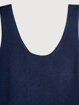 Top Valeria Frau Blau Mora Viskose | Rifo