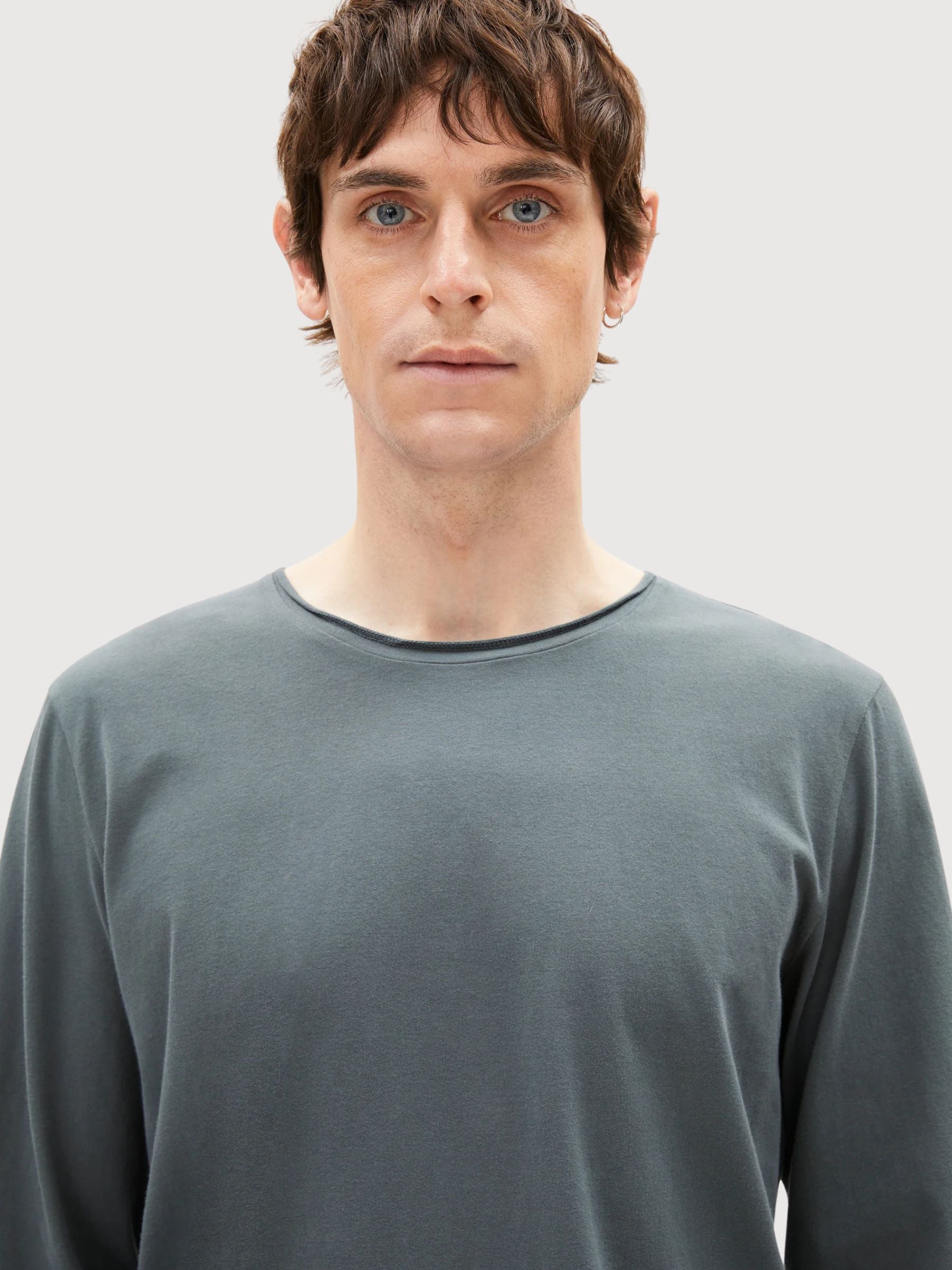 Longsleeve Maarkos Brushed Dark Green | Armedangels