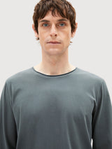 Longsleeve Maarkos Brushed Dark Green | Armedangels