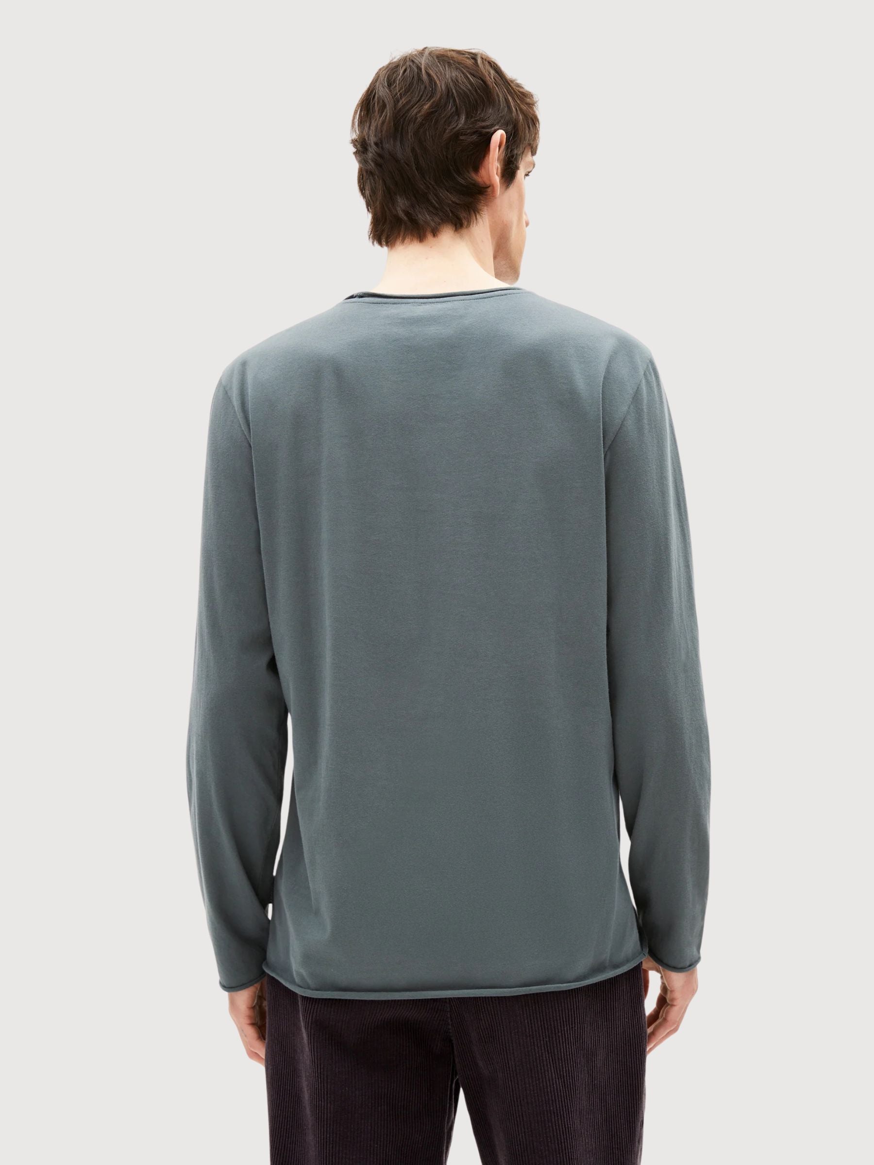 Longsleeve Maarkos Brushed Dark Green | Armedangels
