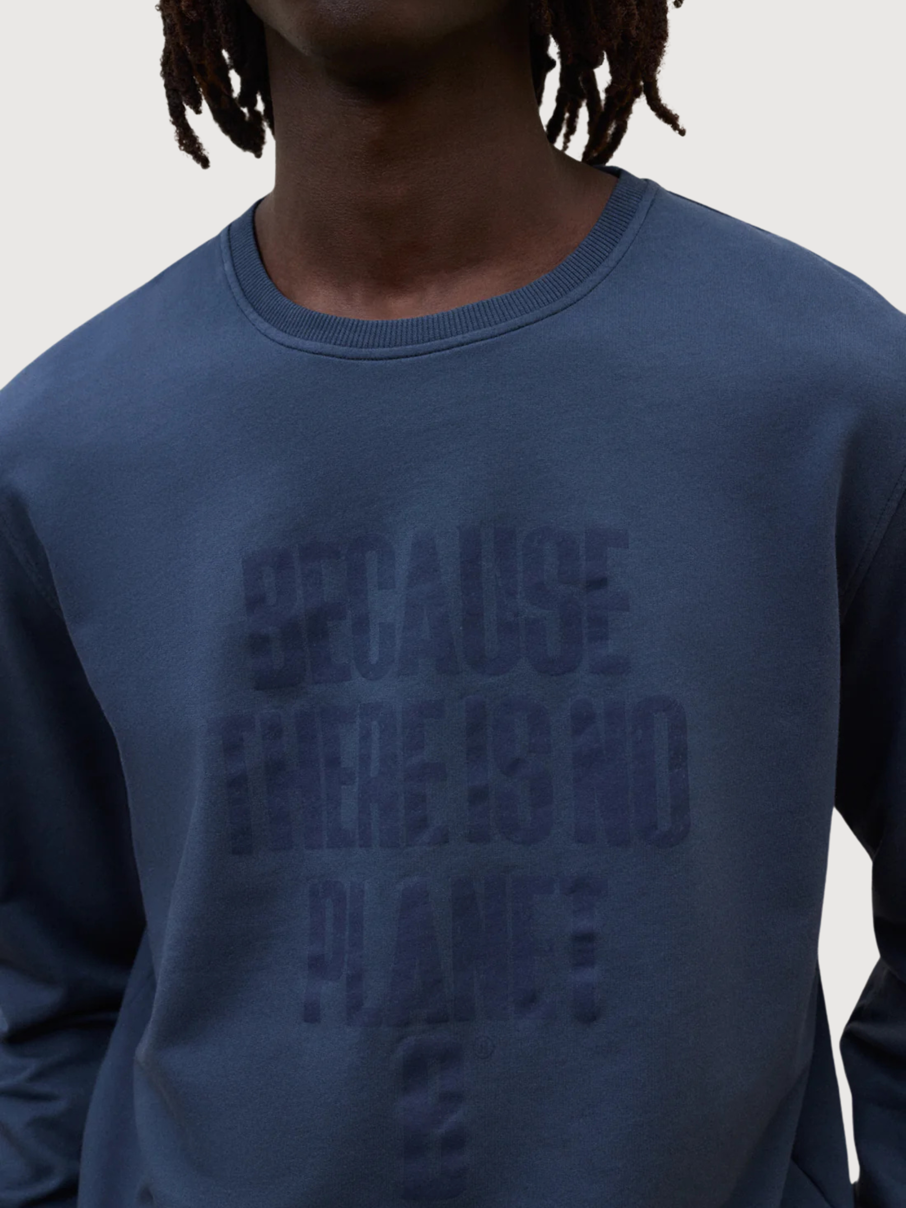 FELPA BARDERA UOMO Blu Acciaio | Ecoalf