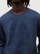 BARDERA SWEATSHIRT MAN Steel Blue | Ecoalf