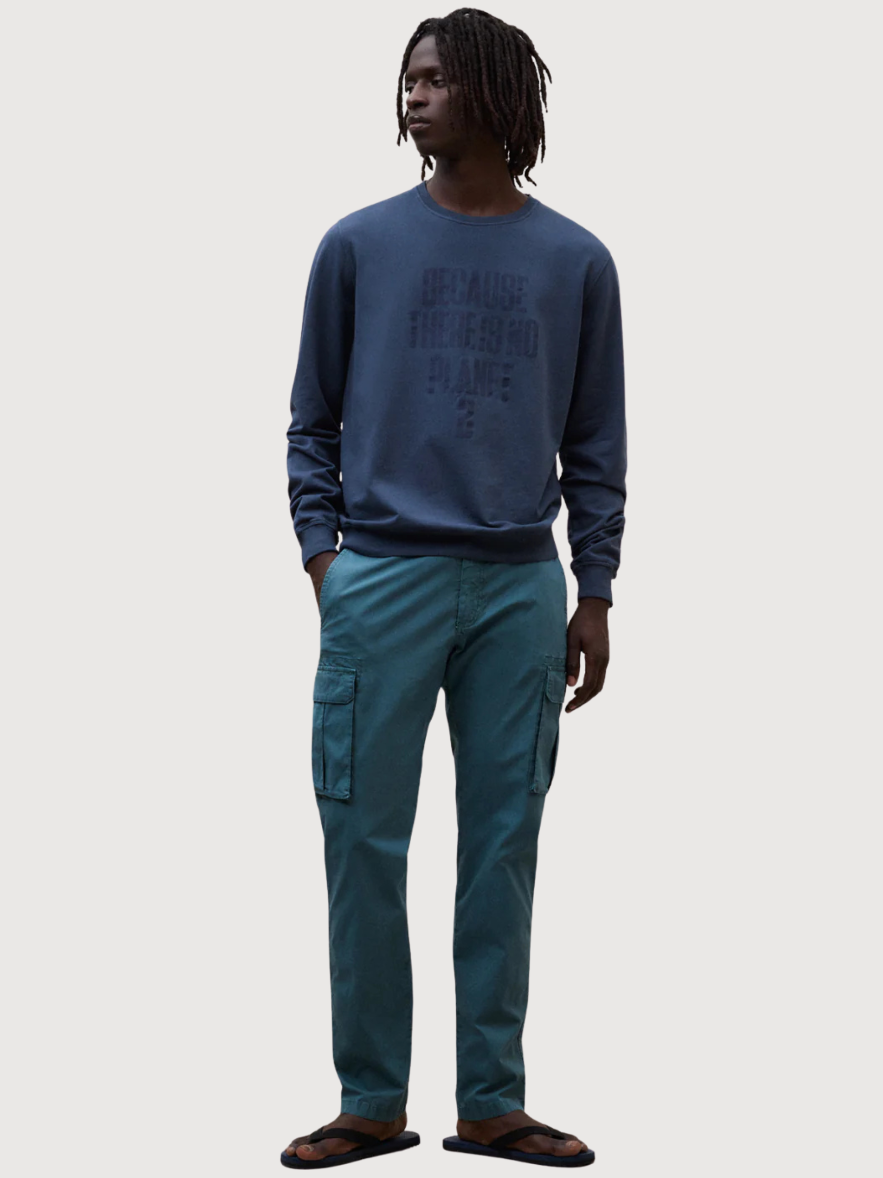 FELPA BARDERA UOMO Blu Acciaio | Ecoalf
