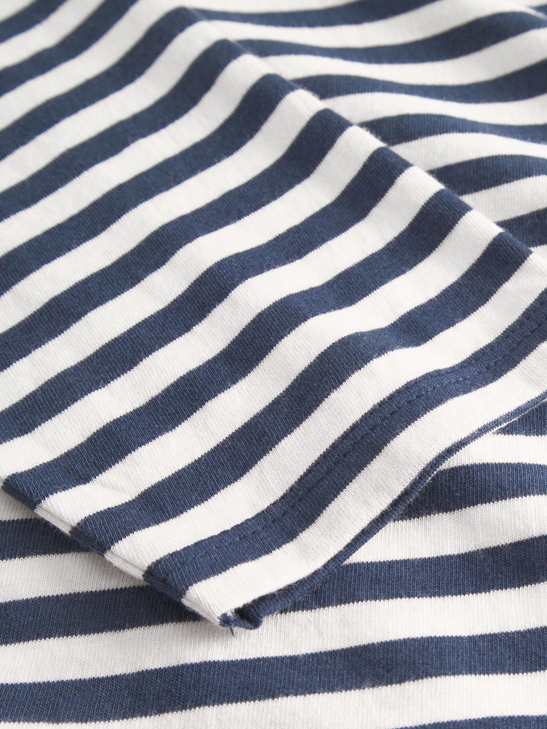 Langärmliges Humledal-Streifen-Shirt, blau | Dedicated