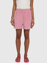 Shorts Kord Damen Baumwolle Rouge-Rosa | Mazine