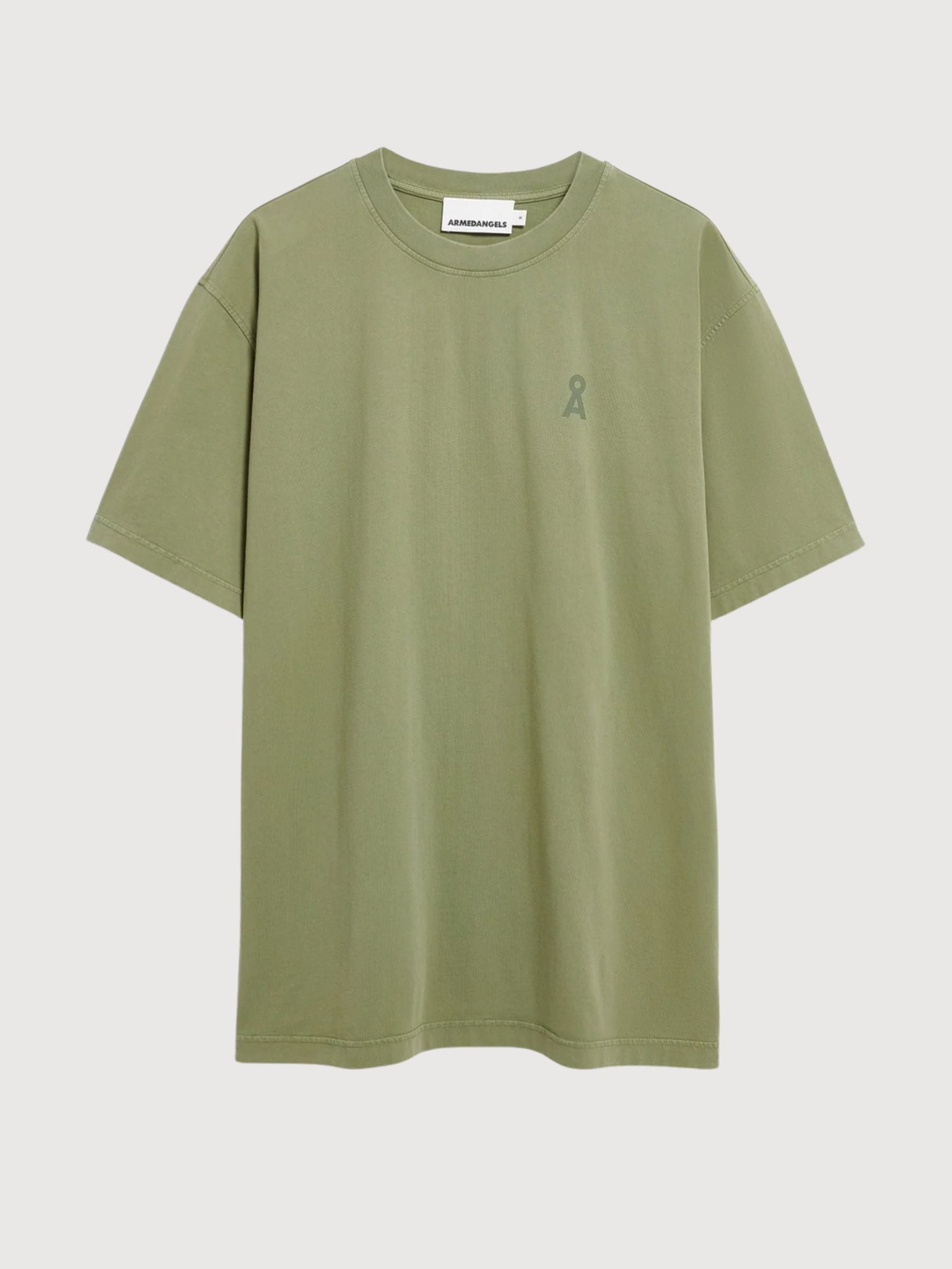 T-Shirt Iconic A Maarkos Fatigue Green | Armedangels