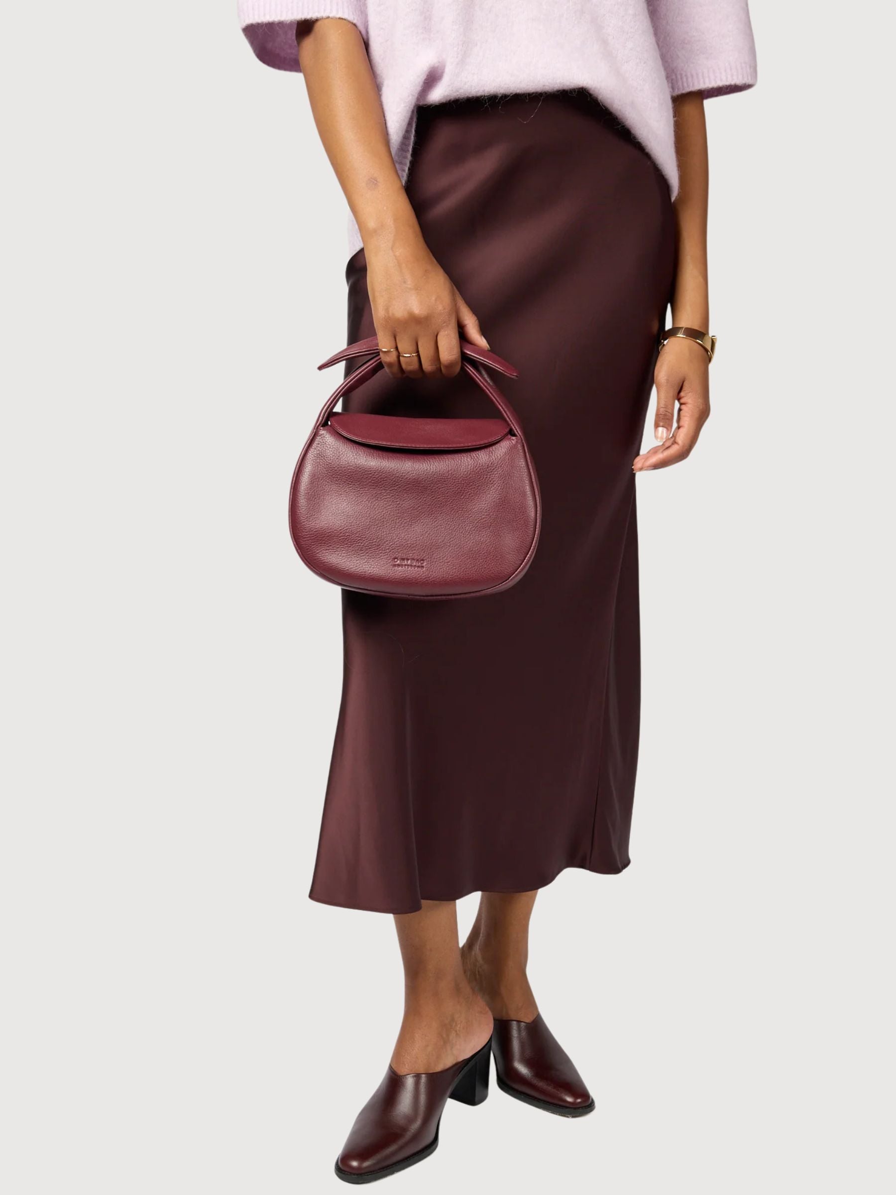 Bag Coco Croissant Dark Red | O My Bag