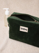 Leon Beautycase Velours Sapin | Hindbag