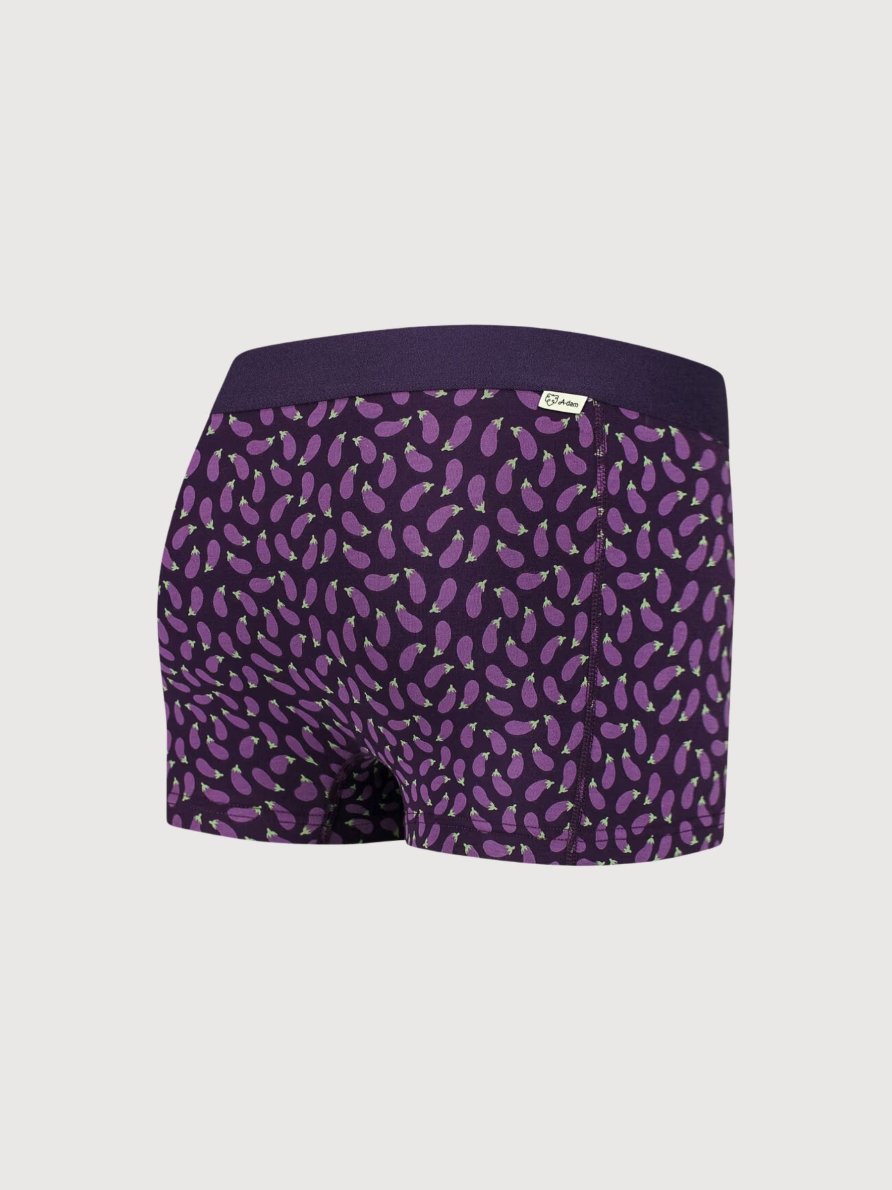 Boxer Viola Melanzane Cotone Organico Uomo | A-dam