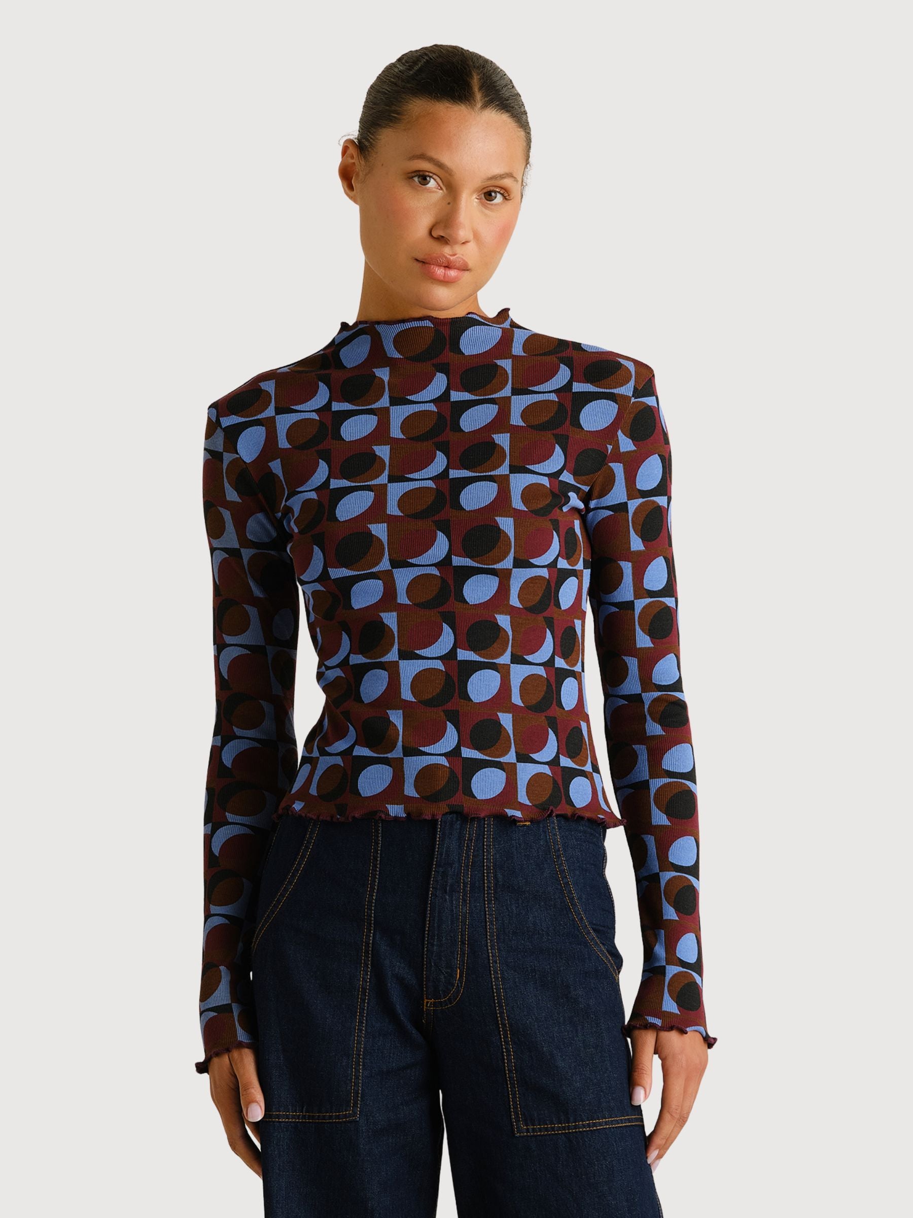 Ryd Retro Geo Rib Top | DEDICATED