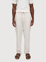 Trouser Regular Linen Man Moon | Mazine